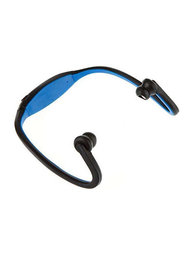 Bluetooth Wireless On-Ear Neckband Headphone Black/Blue