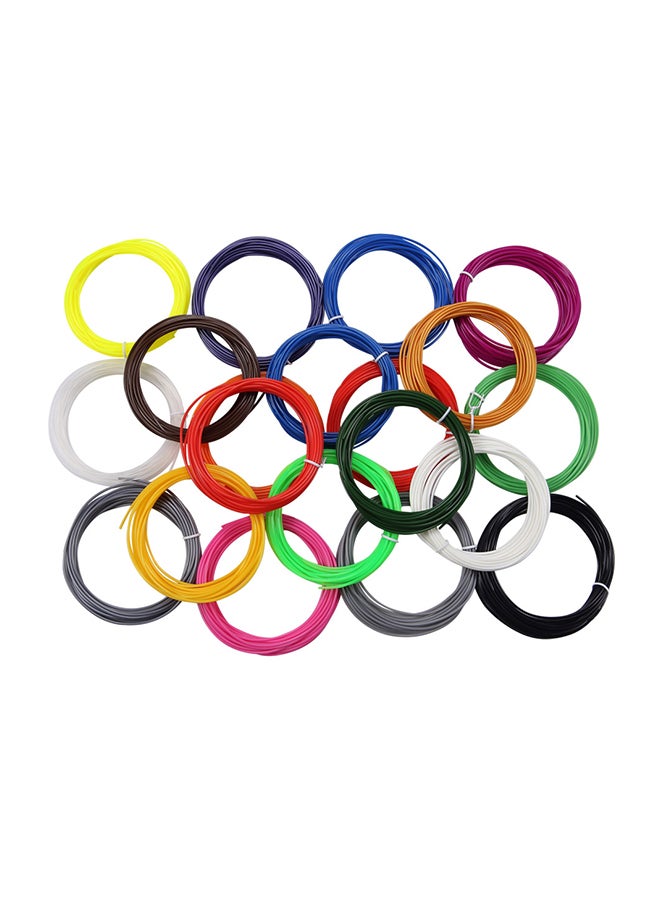 Compare 20Piece High Precision 3D Pen Filament Refill Multicolor at KSA Price