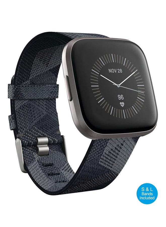 Compare Versa 2 Special Edition NFC Smartwatch Smoke WovenMist Grey Aluminum at KSA Price