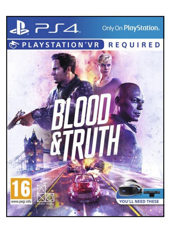 Compare Blood And Truth VR Intl Version  Action & Shooter  PlayStation 4 PS4 at KSA Price
