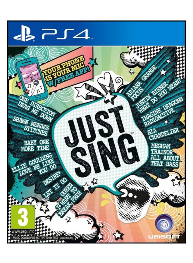 Compare Just Sing  PlayStation 4  music_dancing  playstation_4_ps4 at KSA Price