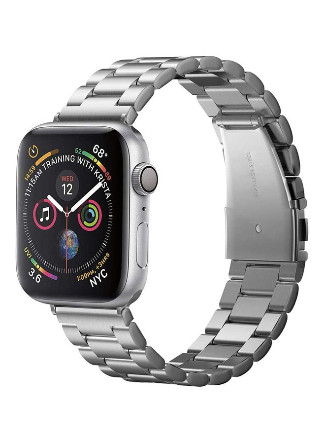 Compare Modern Fit for Apple Watch Ultra 49mm, Series 8  7 45mm, Series 6SE2SE54 44mm and Series 321 42mm Silver at KSA Price