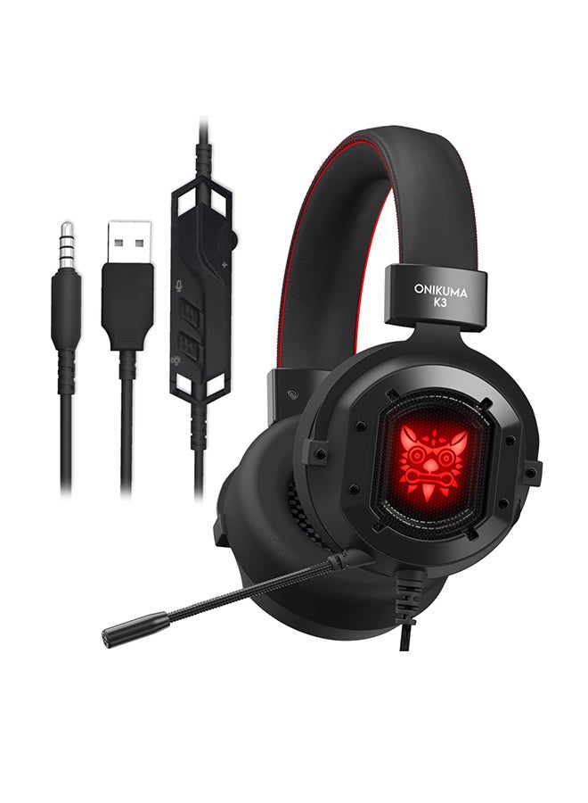 K3 Wired Over-Ear Gaming Headphones With Mic…