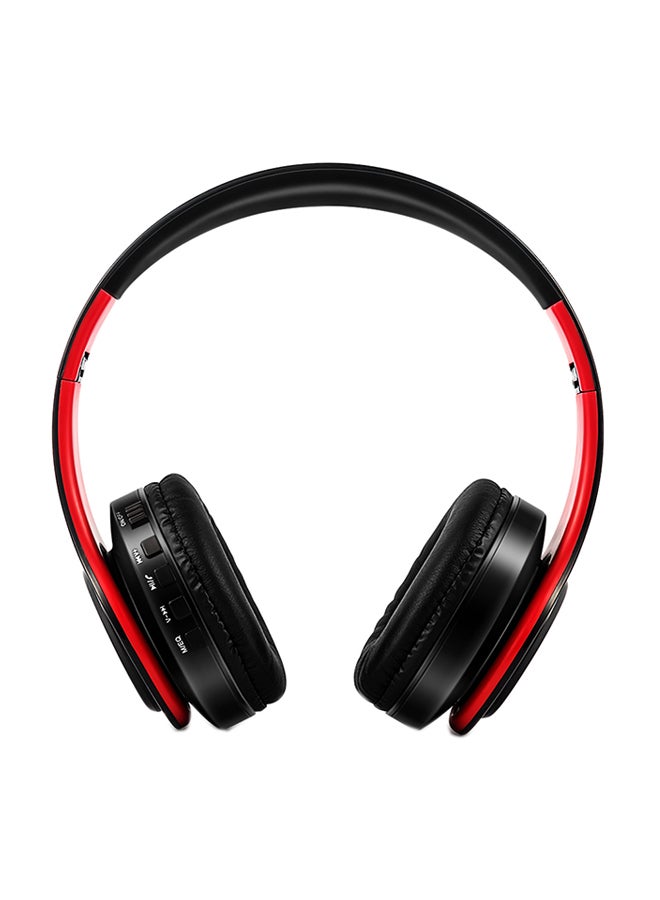 Compare Bluetooth Wireless OnEar Stereo Headphones With Mic RedBlack at KSA Price