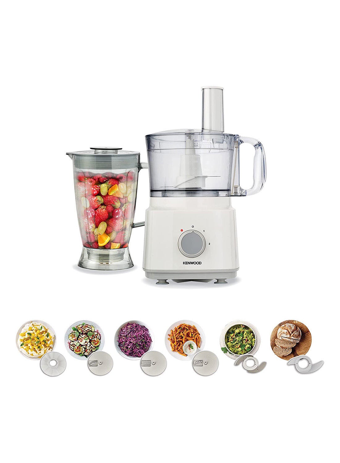 Food Processor Multi-Functional With 3 Interchangeable…