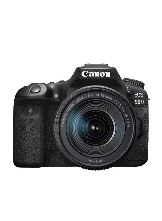 Compare EOS 90D DSLR Camera? With EFS 18135mm IS USM Lens? 32.5 MP? APSC sensor? 10 fps? Dual Pixel CMOS AF? WiFi and Bluetooth? 4K? VariAngle Touchscreen? Great for Wildlife & Sports Photography at KSA Price