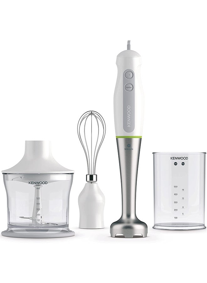 Compare Hand Blender  With  Chopper,  Beaker, Whisk, Stainless Steel Wand, Triblade Technology HDP109WG SilverWhiteGrey at KSA Price