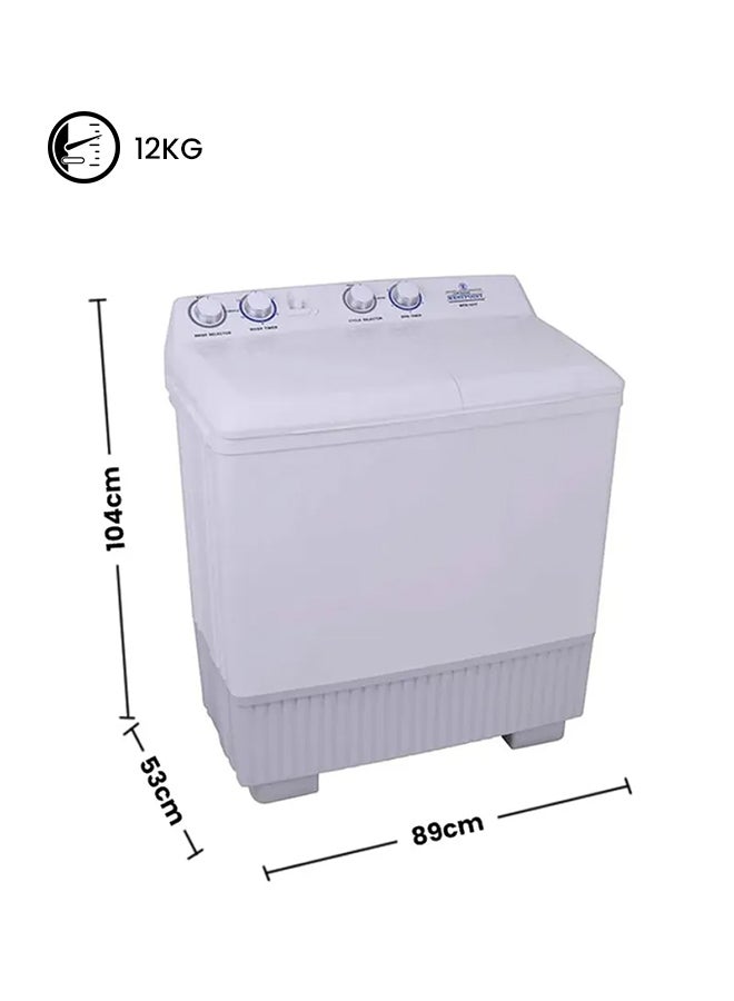 Compare 12Kg Twin Tub Washing Machine WTX1217 White at KSA Price