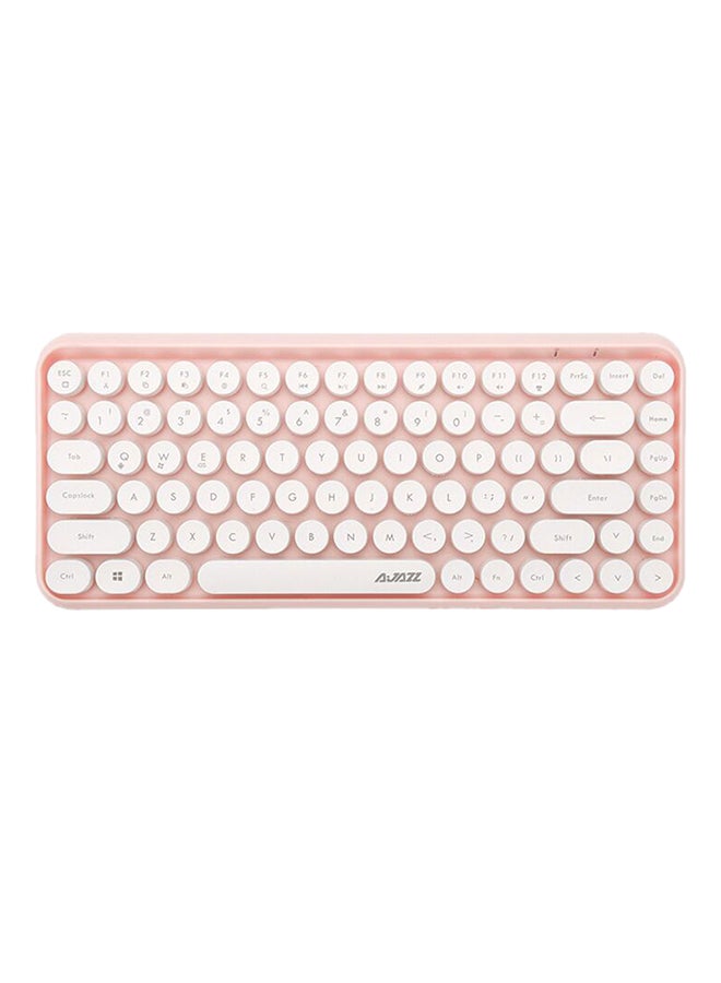 Compare Wireless Bluetooth keyboard, Cute Mini 84key Compact Keyboard, 2.4GHz wireless connect, Typewriter ABS Retro Round Key Caps, Matte Panel, Ergonomic Design for PC Computer Laptops Pink at KSA Price