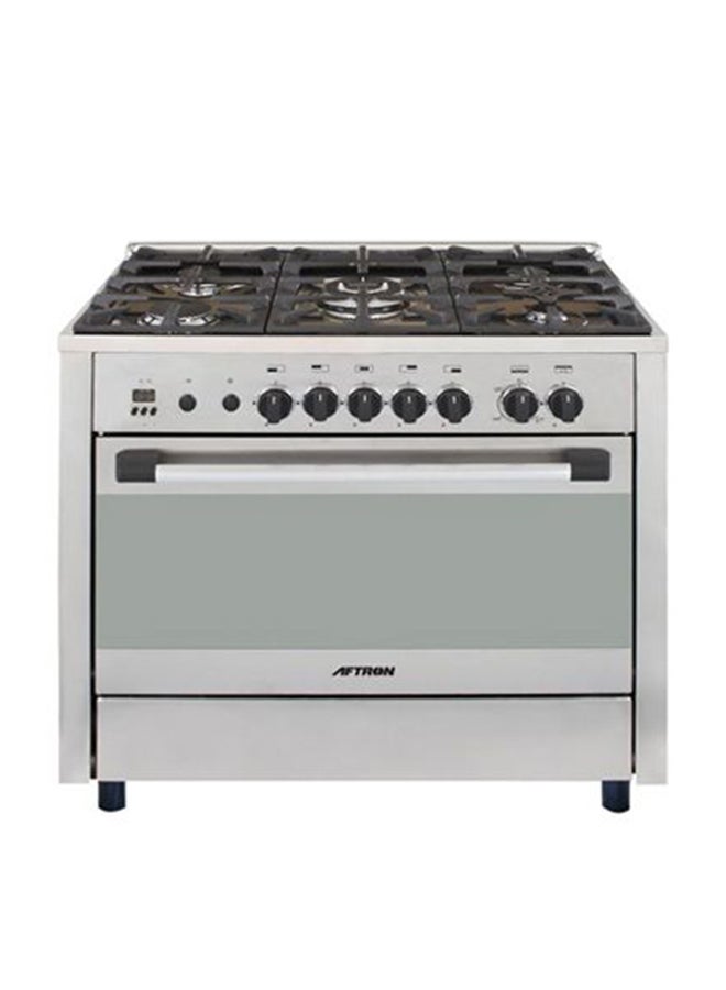 Compare 90x60 5 Burners Gas Cooker AFGR9060FESD Silver at KSA Price