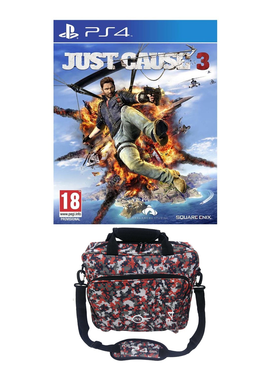 Compare Just Cause 3  PlayStation 4 With Carrying Bag  Action & Shooter  PlayStation 4 PS4 at KSA Price