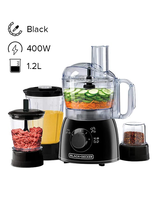 Compare 5In1 Food Processor With 33 Functions 1.2 L 400 W KR43B5 Black at KSA Price