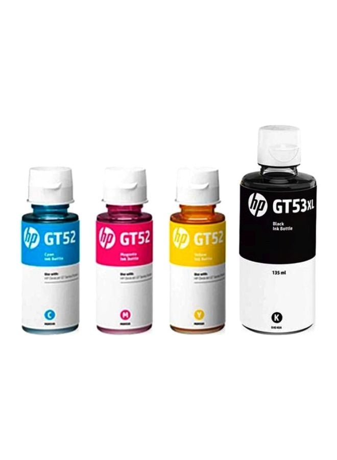 Compare GT53XL Black + GT52 Cyan, Yellow, Magenta Pack of 4 Multicolour at KSA Price