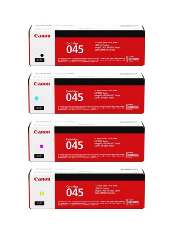 4-Piece 045 Cartridge Toner Set Multicolour
