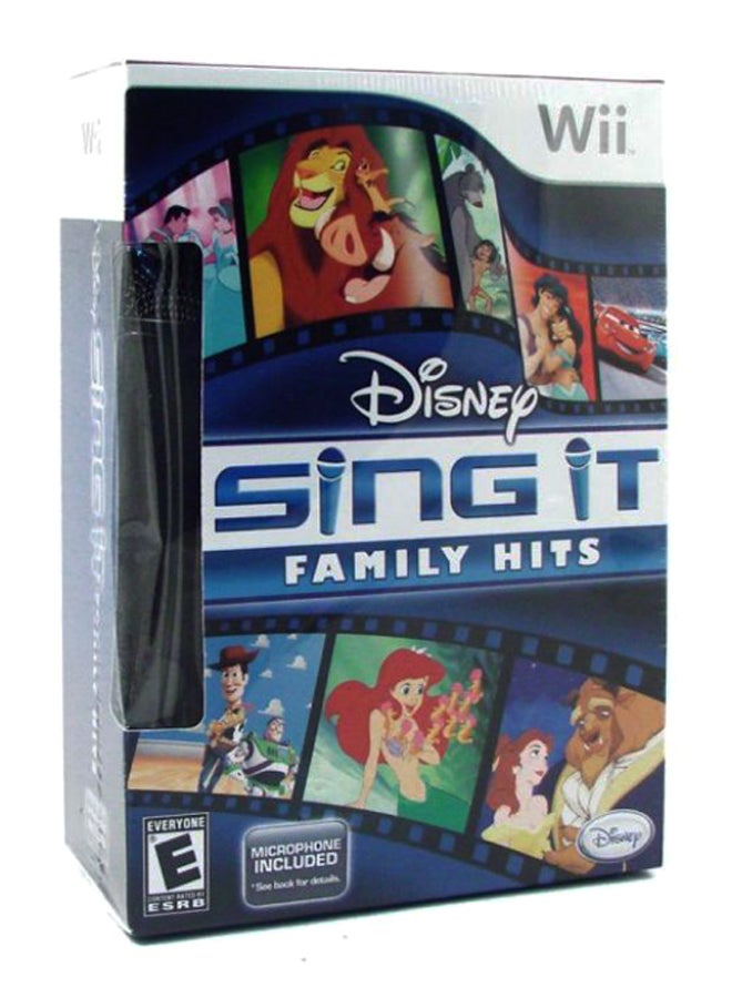 Compare Sing It Family Hits With Microphone  Nintendo Wii  music_dancing  nintendo_wii at KSA Price