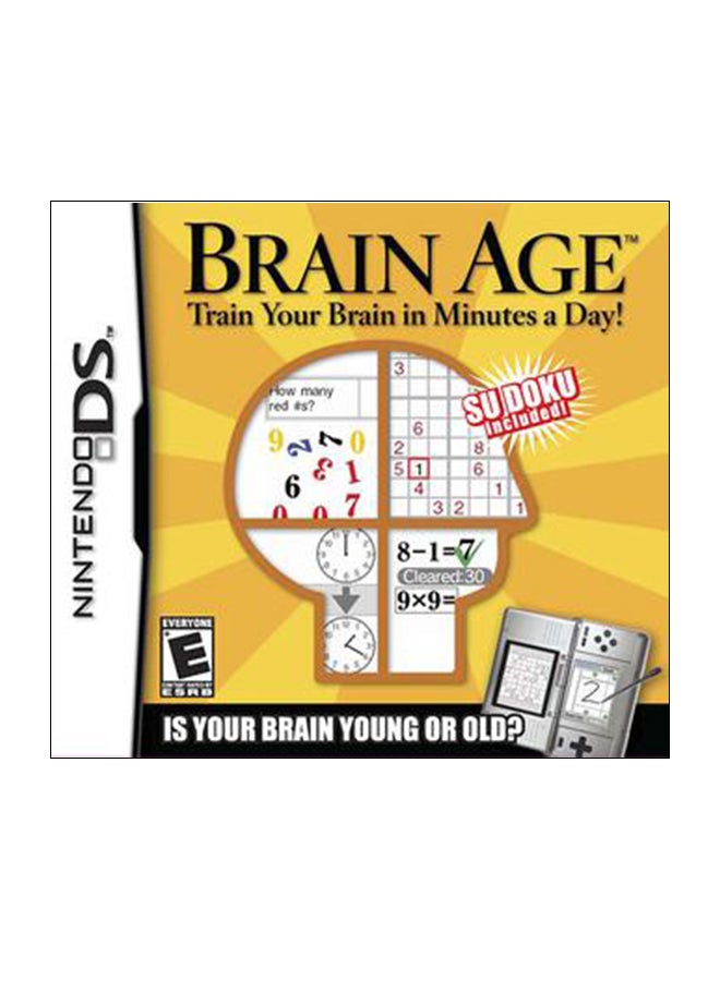 Compare Brain Age: Train Your Brain In minute A Day  Nintendo DS  puzzle  nintendo_ds at KSA Price