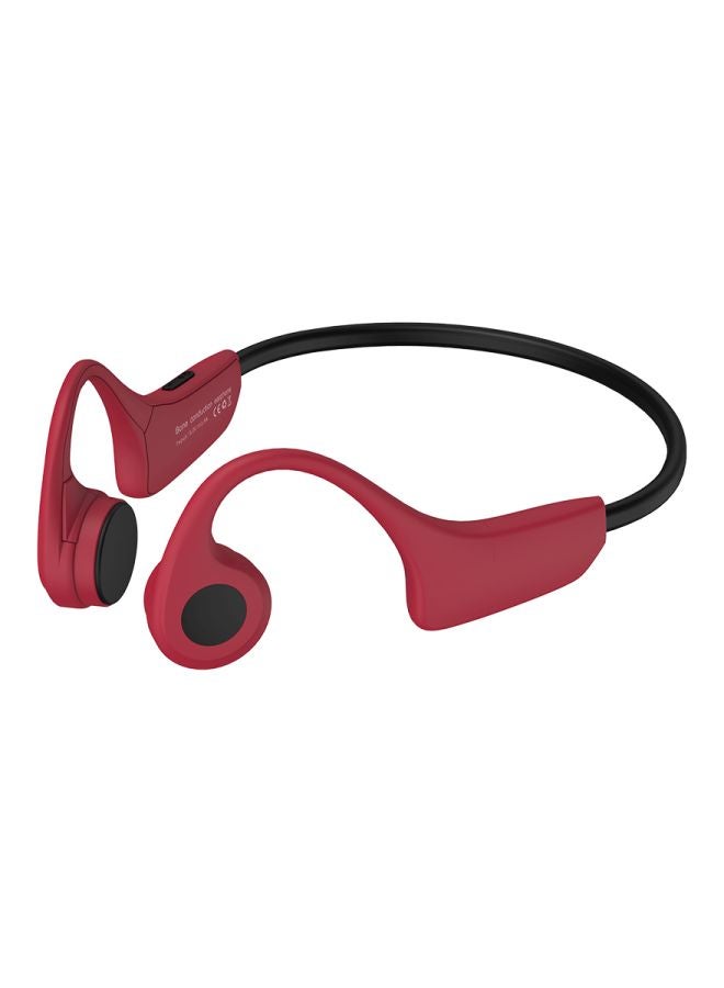 H10 On-Ear Bone Conduction Bluetooth Headset Red