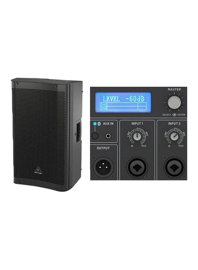 PA Speaker System With 2-Channel Mixer DR112DSP…