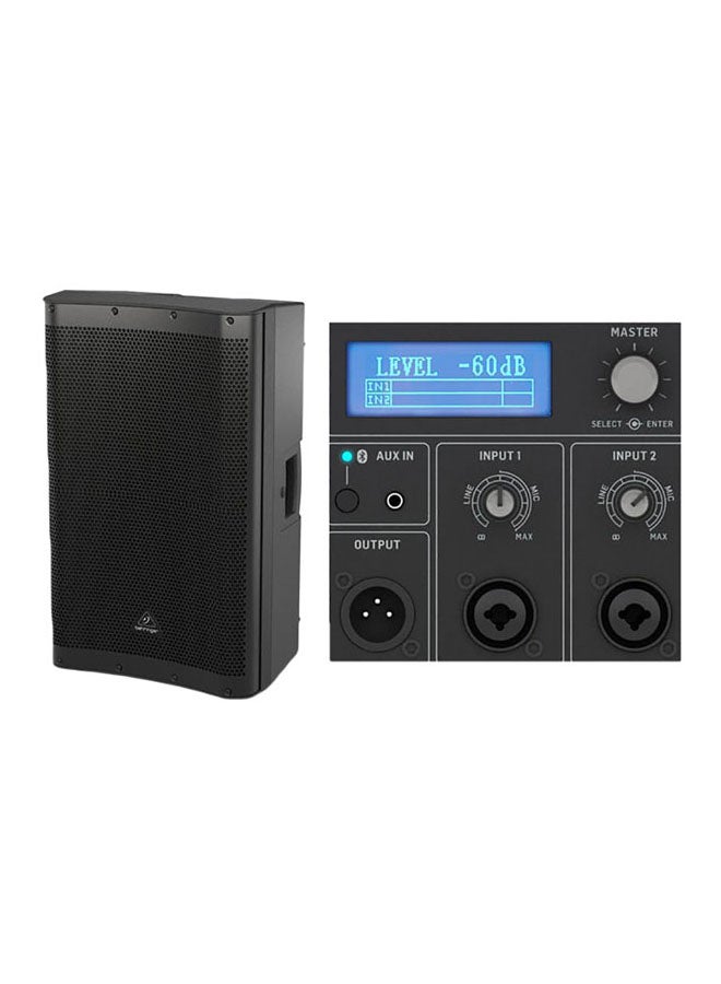 Compare PA Speaker System With 2Channel Mixer DR115DSP Black at KSA Price