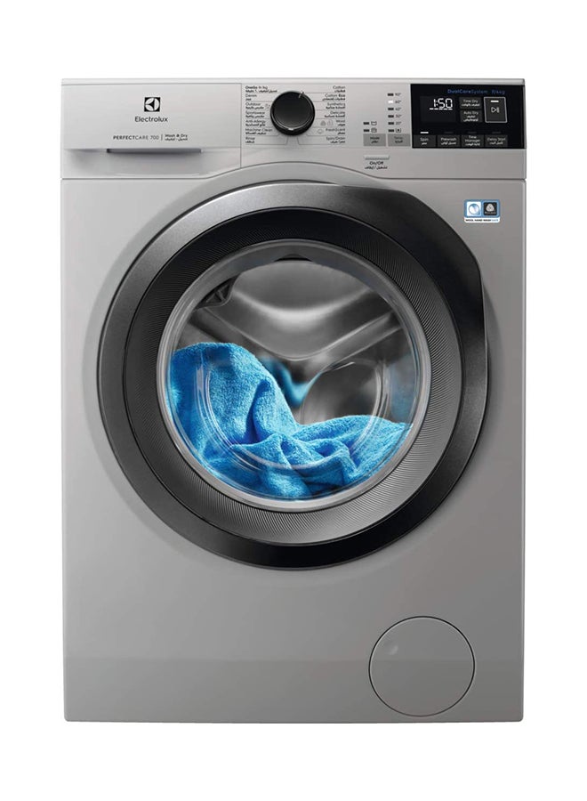 Compare 74 KG Washer Dryer, 1400W Fully Automatic Front Load Washing & Drying Combo Machine with Steam Care, Dual Care & SensiCare System, Automatic DryingCondense Dryer, Child Lock, EW7W4742HS EW7W4742HS Silver at KSA Price