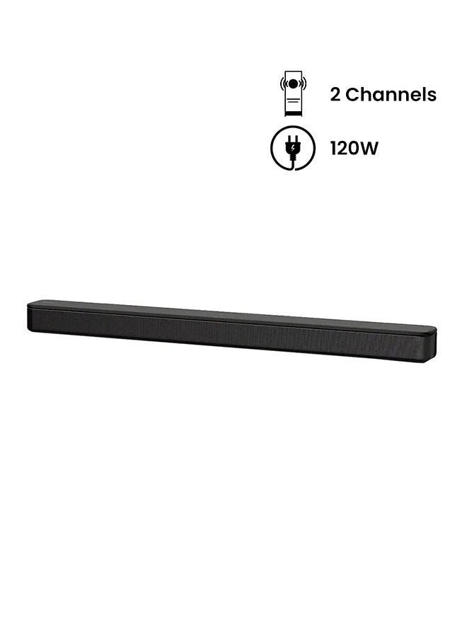 Compare 2.0 Channel 120W Single Unit Compact Soundbar With Bass Reflex SpeakersBluetoothUSB Connectivity HTS100F Black at KSA Price