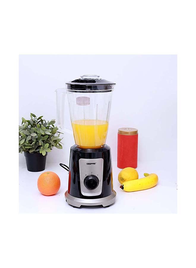 Compare 2In1 Multifunctional Blender, 2 Speed Control With Pulse Function, Stainless Steel Cutting Blades, Plastic Jars, Coffee Bean Grinder, Non Slip Feet For Stable 1.5 L 550 W GSB44030 BlackGreyClear at KSA Price