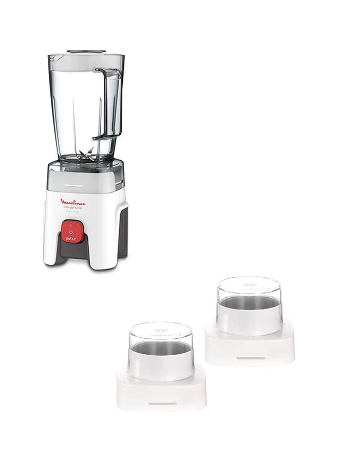 Compare Blender | Genuine  Blender Smoothie Maker | Mixer | 2 Attachments | One Speed and Pulse Function | 2 Years Warranty 1.75 L 500 W LM242B27 WhiteClear at KSA Price