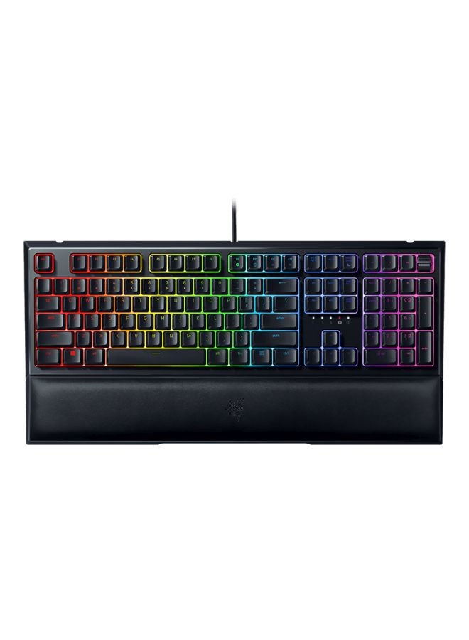 Compare Ornata V2 Gaming Keyboard  Hybrid Mechanical Key Switches, Customizable Chroma RGB Lighting, Individually Backlit Keys, Detachable Plush Wrist Rest, Programmable Macros Black at KSA Price
