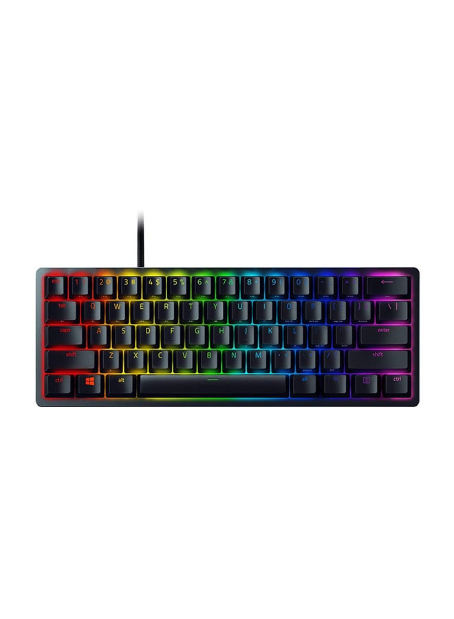 Compare Huntsman Mini 60% Gaming Keyboard Purple Switches: Fast Keyboard Switches, Clicky Optical Switches, Chroma RGB Lighting, PBT Keycaps, Onboard Memory, Snap Tap  Black at KSA Price