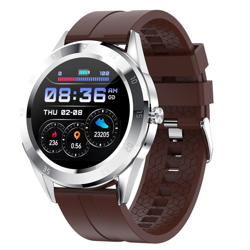 Compare Multifunction Large Screen Waterproof Intelligent Watch Brown at KSA Price