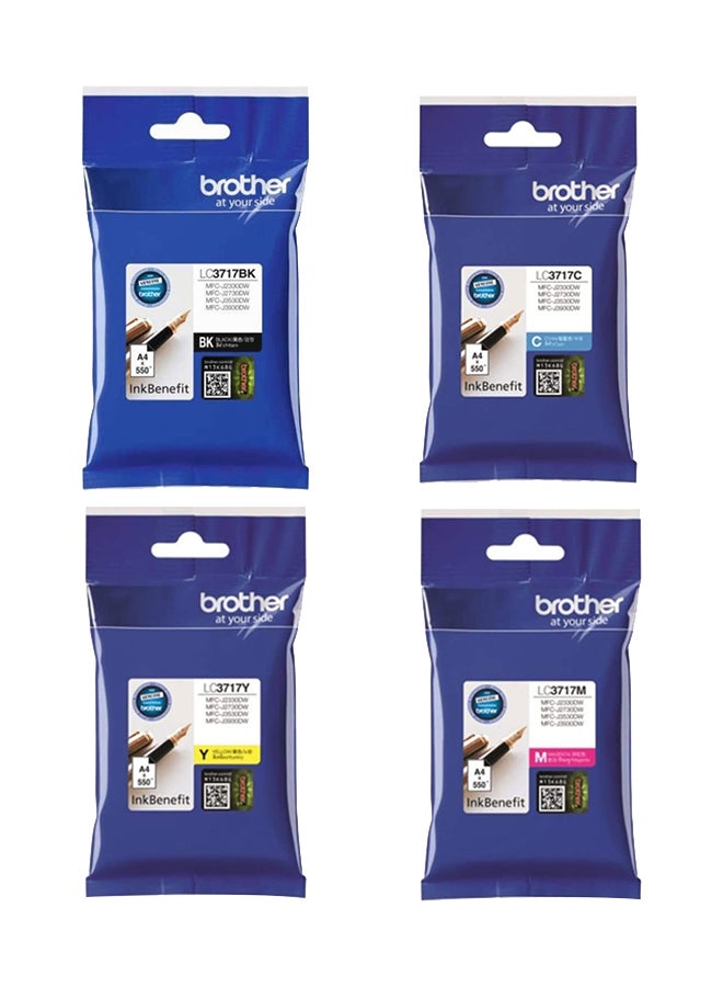 Compare LC3717 Ink Set for MFCJ2330DW, MFCJ2730DW, MFCJ3530DW and MFCJ3930DW Multicolor at KSA Price