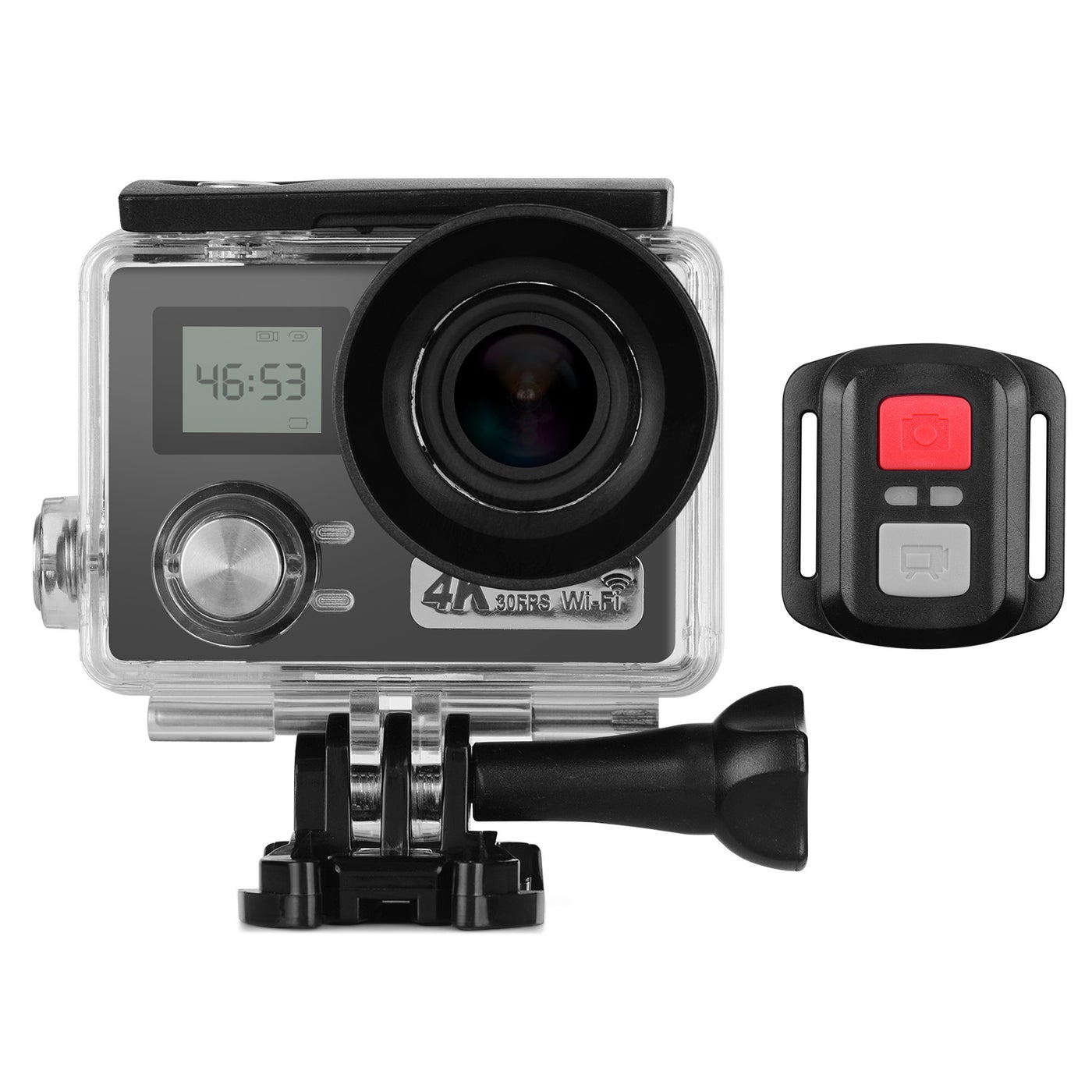 Compare 4K Dual LCD Screen Action Camera With Remote Shutter Waterproof Case at KSA Price