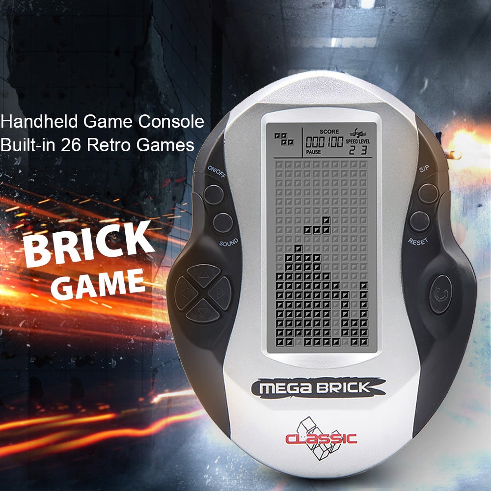 Compare Mini Portable Pocket 3 Inch LCD Screen BuiltIn 26 Handheld Video Game Console at KSA Price