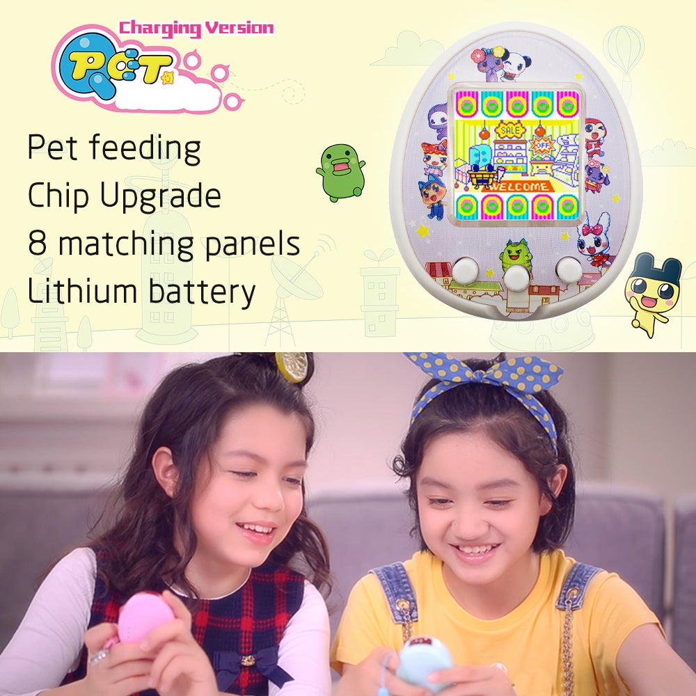 Electronic Cartoon Pet Handheld Game Console