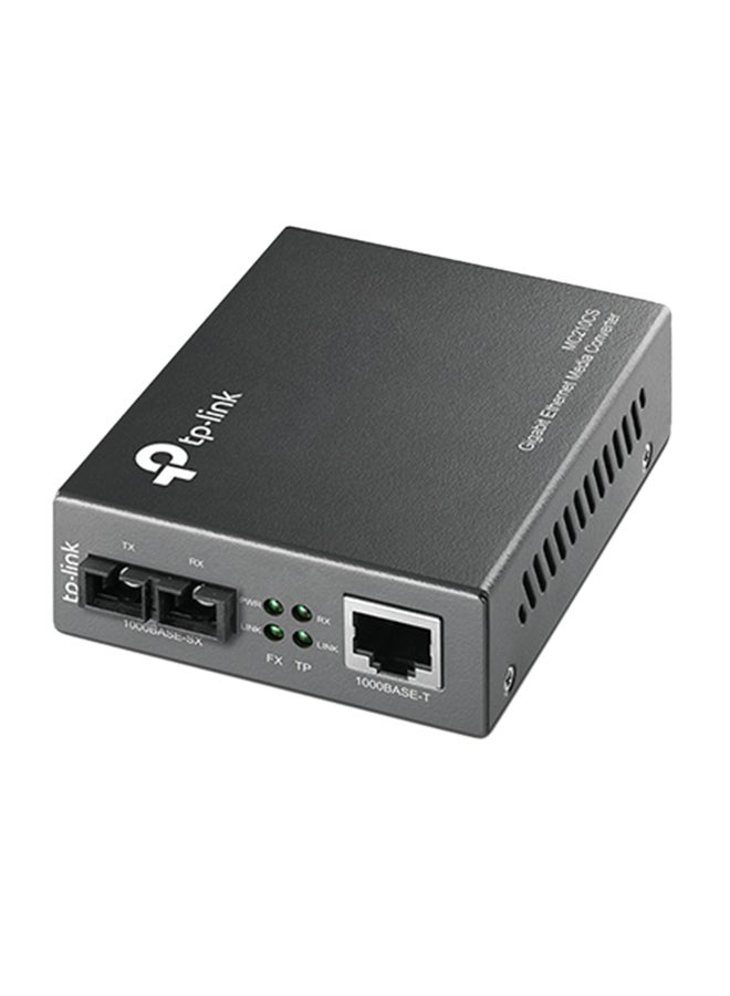 Compare MC210CS Gigabit SingleMode Media Converter, 1× 1000M SCUPC Fiber Port, 1× 101001000M RJ45, 20km Fiber, 1310nm, AutoNegotiation, IEEE 802.3ab802.3z, FCCCERoHS Certified, External Power Adapter Black at KSA Price