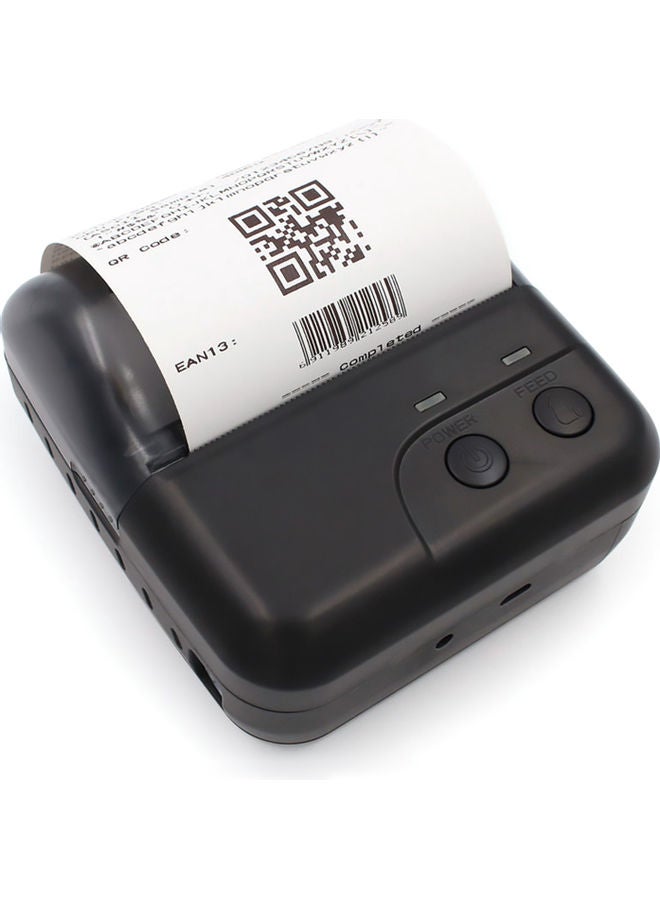 Compare Mini Portable Thermal Wireless Receipt Printer USB BT Connection Support ESCPOS Command Compatible With Windows Android iOS For Supermarket Store Restaurant Black at KSA Price