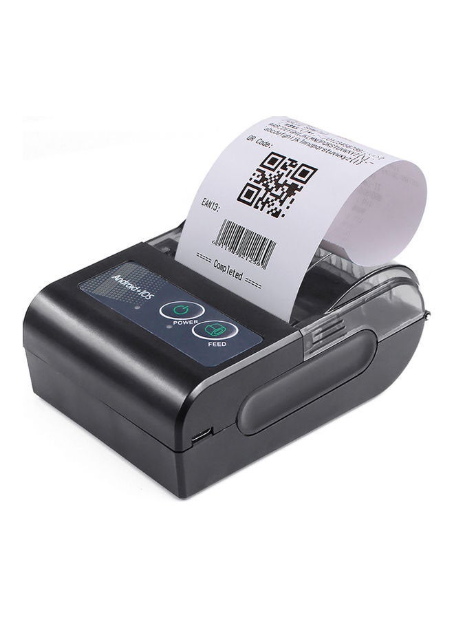 Compare Mini Portable Thermal Wireless Receipt Printer With USB And Bluetooth Black at KSA Price
