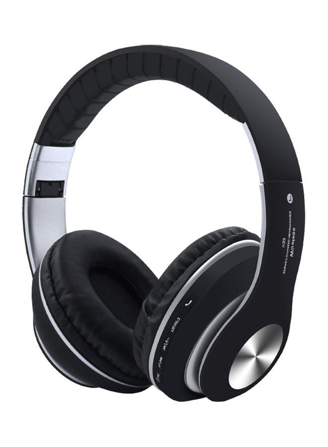 Wireless On-Ear Headphones With Mic Black