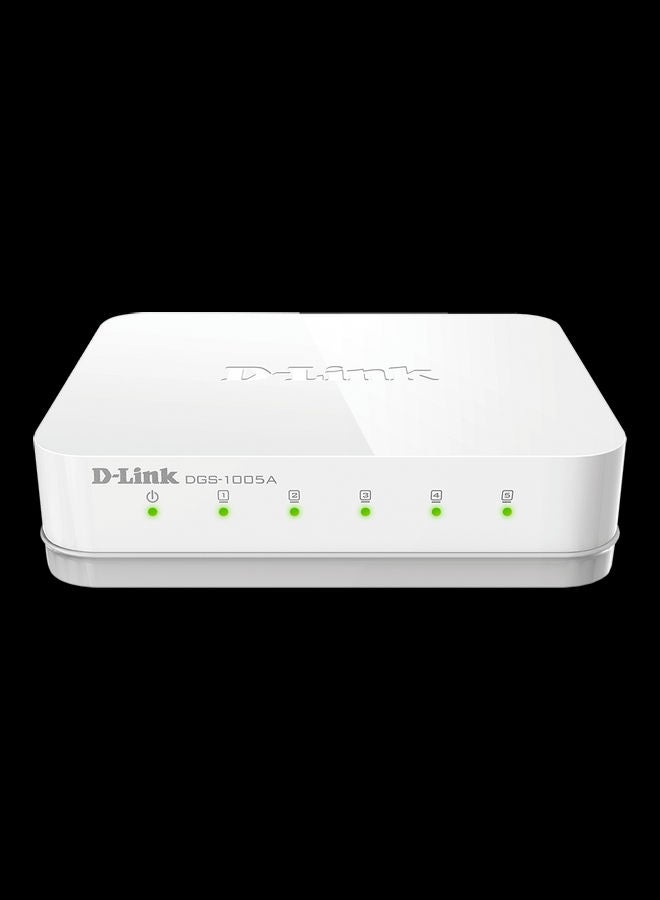 5-Port Gigabit Unmanaged Desktop Switch White
