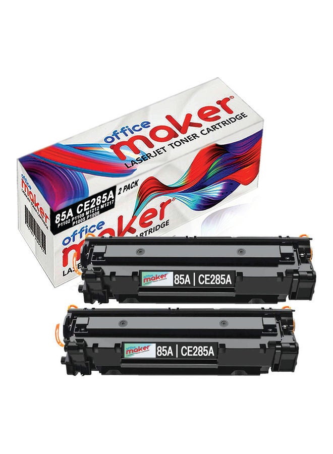 2-Pack Laserjet Toner Cartridge for 85A CE285A…
