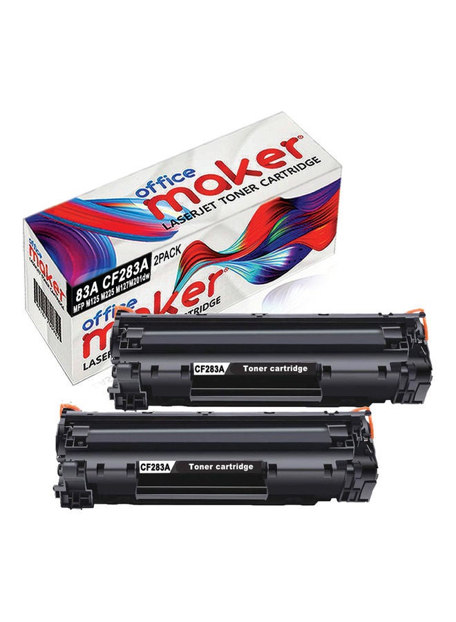 2-Piece 83A CF283A Laserjet Toner Cartridge for…