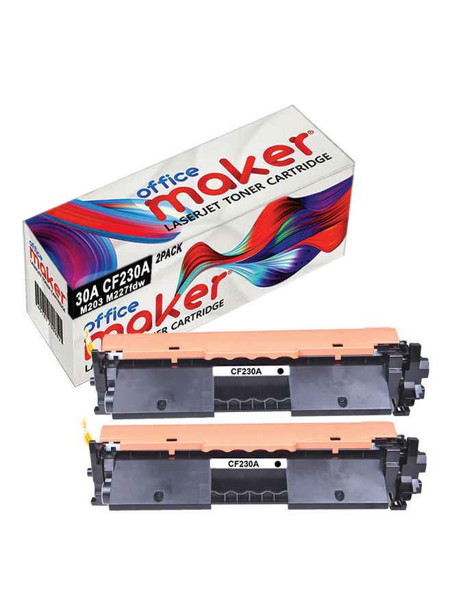 2-Pack 30A CF230A Laserjet Toner Cartridge for…