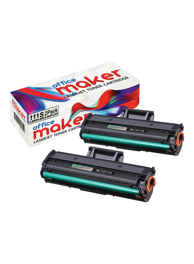 2-Pack 111S Laserjet Toner Cartridge for Samsung…
