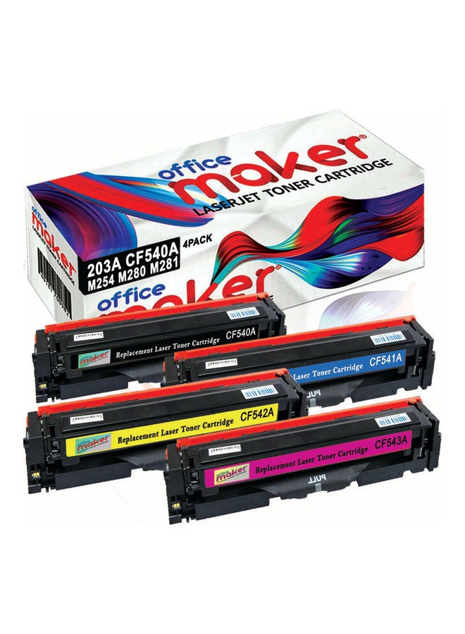Compare 4 Piece Compatible Toner Set Multicolour at KSA Price