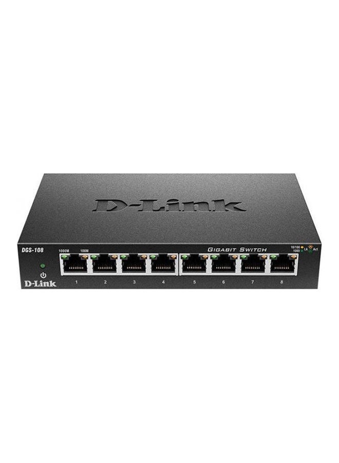 8-Port Gigabit Unmanaged Desktop Switch - DGS-108…