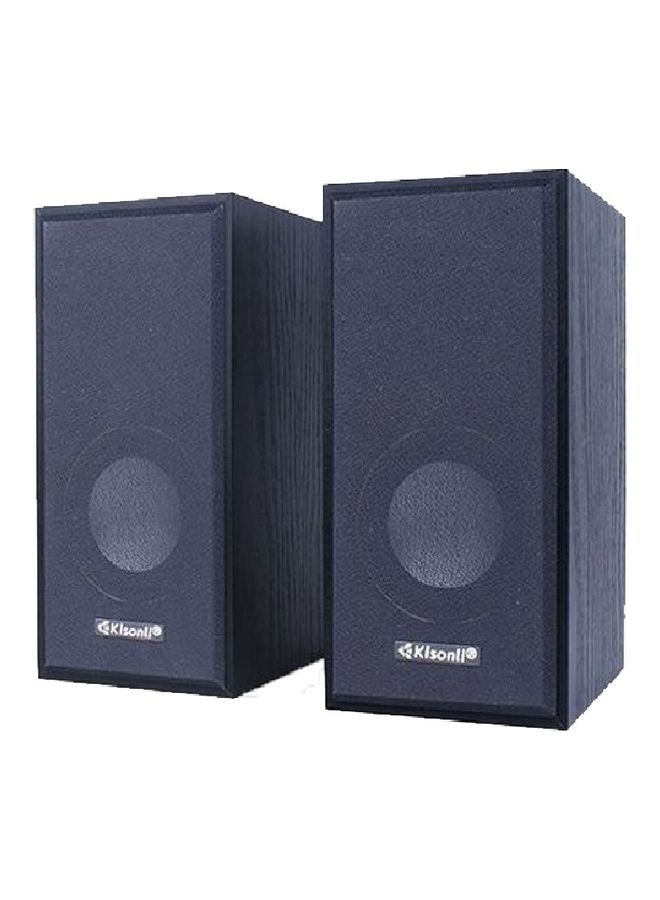 Compare 2Piece USB Input Portable Mini Speaker Set Black at KSA Price