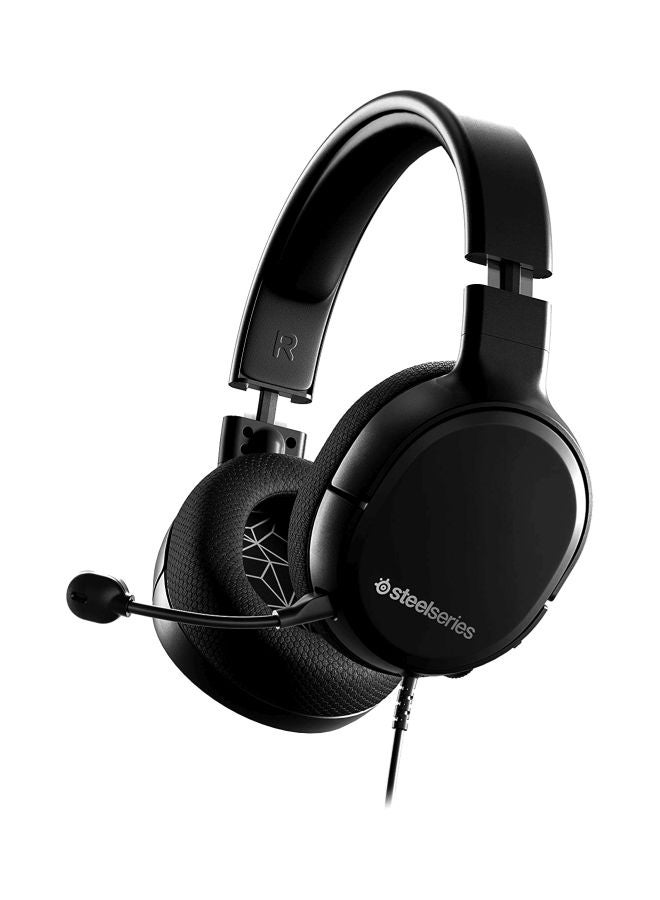Compare Arctis 1 Wired Black Gaming Headset With Detachable Clearcast Microphone and Lightweight SteelReinforced Headband for Xbox, PC, PS5, PS4, Nintendo Switch, Mobile at KSA Price