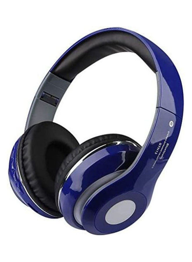 Foldable Bluetooth On-Ear Headphones Blue