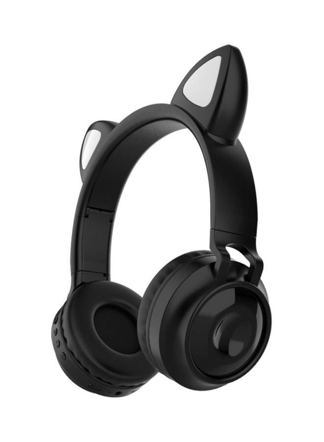 Compare Cat Design OnEar Bluetooth Headphones With Mic BlackWhite at KSA Price