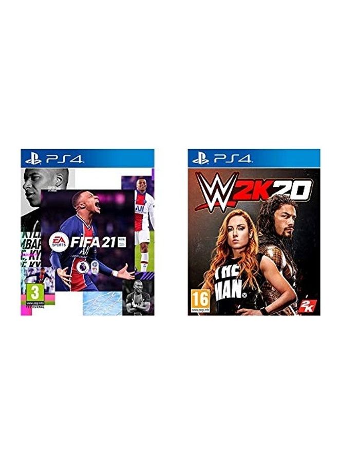 FIFA 21 Standard Edition + WWE 2K20 -…